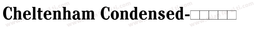 Cheltenham Condensed字体转换